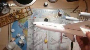 Сборка модели самолёта Ил-86