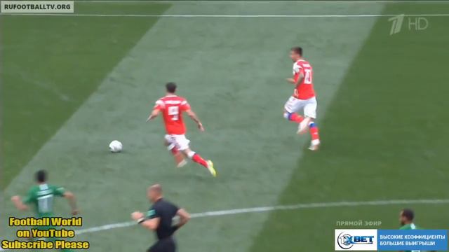 Голы и моменты матча Россия - Саудовская Аравия 5:0 / Goals and Moments match Russia - Saudi Arabia смотреть онлайн