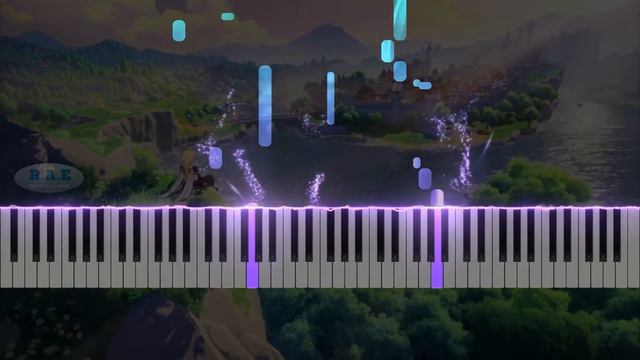 OST Genshin Impact - Main Theme (Piano Cover) Easy #genshinimpact
