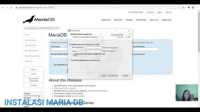 Instalasi, aktivasi, menjalankan dan membuat user di dalam MariaDB смотреть онлайн