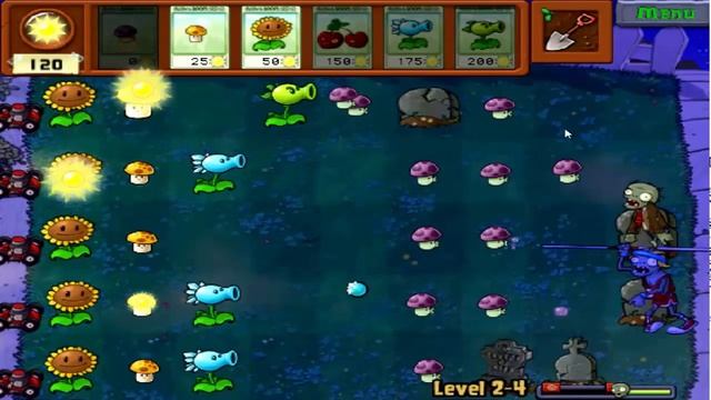 Plants vs zombies games | Start adventure Lever 2.4 | Kids Games VN смотреть онлайн