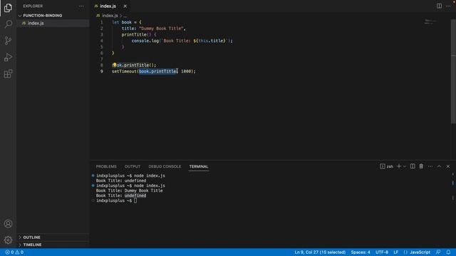 Losing ‘this’ context in Function | Function-binding Part 1 смотреть онлайн
