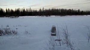 Снегоход Промысловик преодолевание подъемов