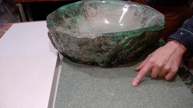 Умывальник под малахит по эксклюзивной технологии! смотреть онлайн