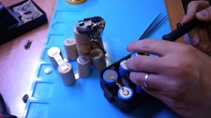 Восстановление аккумулятора Hitachi EB1214S.