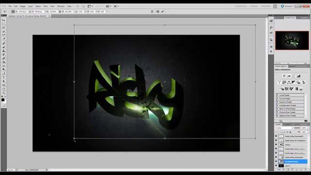 Photoshop Cs5 Speedart Graffiti WallPaper смотреть онлайн