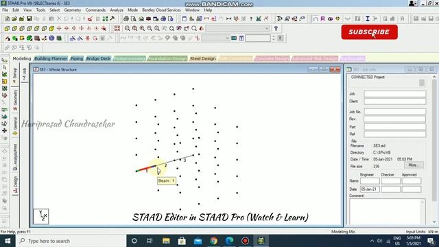 How to work with STAAD Editor in STAAD Pro (Well explained) смотреть онлайн