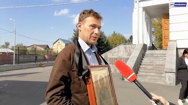 Передача иконы Апостола Андрея Первозванного собору Великомученика Георгия во Владикавказе смотреть онлайн