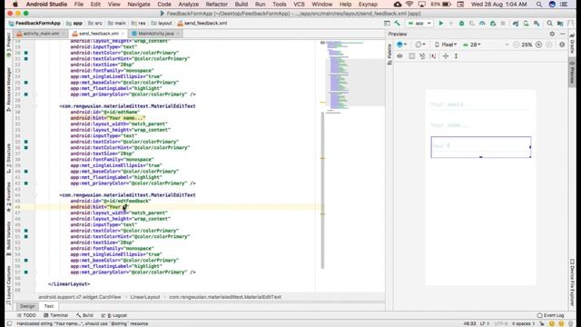Custom Alert Dialog | Like Feedback Form Using Firebase Realtime Database | Android Studio | Part 1 смотреть онлайн