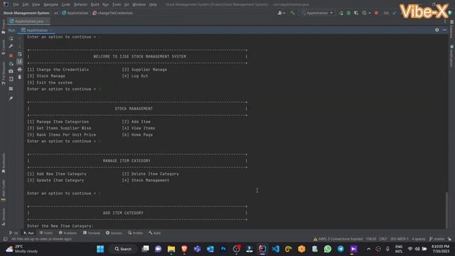 Stock Management System Project | Java Console App | Vibe-X projects смотреть онлайн