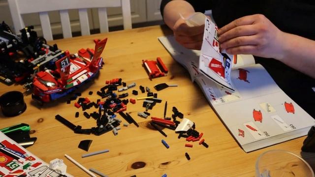 LEGO 42125 Ferrari 488 GTE AF CORSE #51 full 49 minute timelapse смотреть онлайн