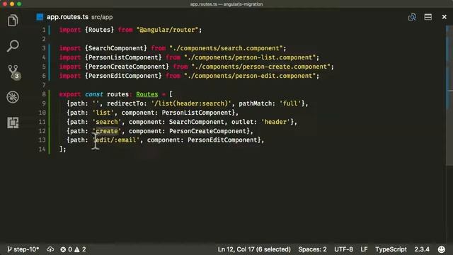 EP 11.3 - AngularJS Migration / Step 9 - Migrate Routing / Migrate Routing смотреть онлайн