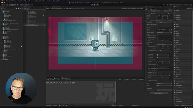 Unity Playmaker 2D Platformer - Cinemachine Virtual Camera смотреть онлайн