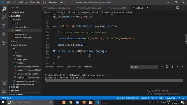 MongoDB Database , Express And Backend Connectivity With Angular Project. [PART-6] смотреть онлайн