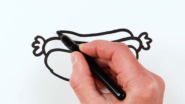 Рисуем фломастерами. Простой милый рисунок. Рисование для детей смотреть онлайн