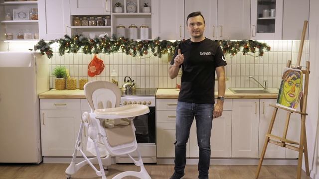 ? BubaGO PABLO - идеальный детский стульчик-шезлонг для кормления! смотреть онлайн