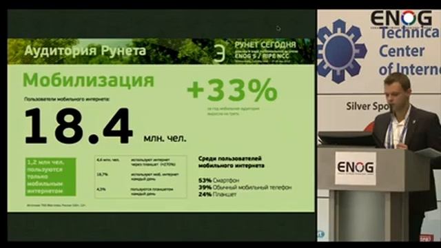 ENOG 5: Рунет сегодня: Цифры, Факты, Экономика, Законодательство - Сергей Плуготаренко, РАЭК (RU) смотреть онлайн