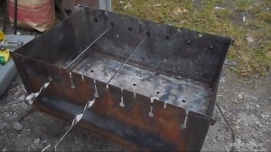 Шашлык на мангале с электроприводом шампуров своими руками