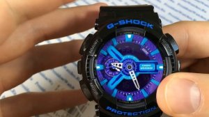 Как настроить часы Casio G-SHOCK GA-110HC-1A - инструкция от Watch-Forum.RU