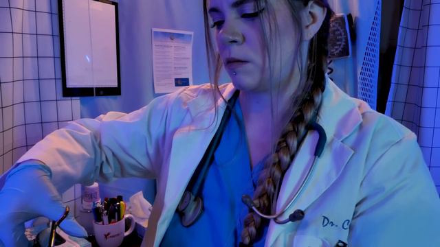 ASMR Hospital Sleep Study & Exam | Measuring, Cranial Nerve Exam, Crinkles