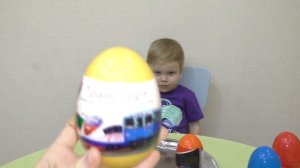 Коллекция машинок техно парк Учим цвета с машинками в яицах технопарк