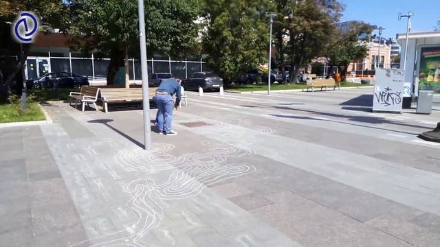 Рисунки мелом на асфальте, Художник Денис Симонов смотреть онлайн