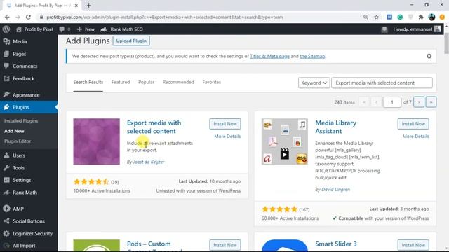 How to Export media with selected content In Wordpress ? смотреть онлайн
