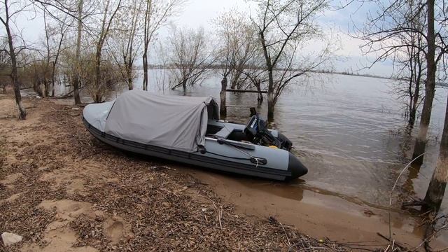 Тент "Фролыч" 3 в 1 положение-полурубка на лодке RiverBoats RB — 430 и мотор Suzuki DT 9,9 AS смотреть онлайн