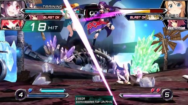 Dengeki Bunko Fighting Climax Ignition - Some Yuuki Combos смотреть онлайн