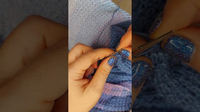 Эластичное закрытие края. очень красивый результат! #бактус #бактусспицами #полезностидлявязания смотреть онлайн