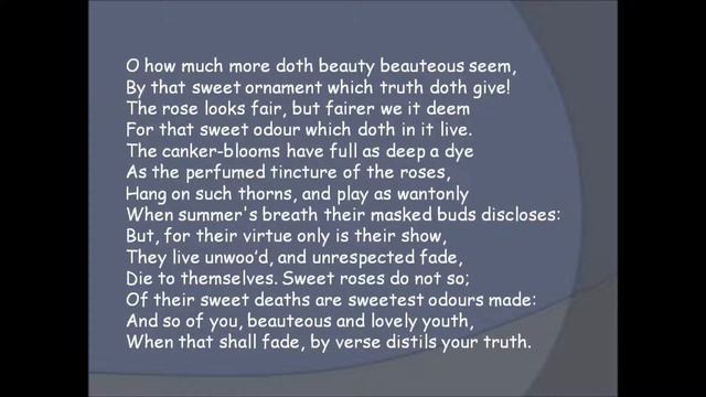 Sonnet 54 Your Sweetness смотреть онлайн