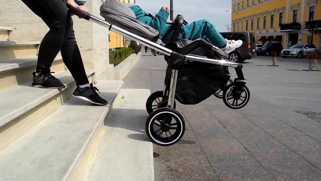 Универсальная коляска CARRELLO Epica 3 в 1 на хромированной раме. Читайте описание! смотреть онлайн