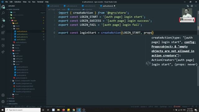 25. Adding Auth Feature State for the Auth Module in the Angular Ngrx Application смотреть онлайн