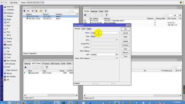 Mikrotik EOIP Tunnel With the same LAN ip range смотреть онлайн