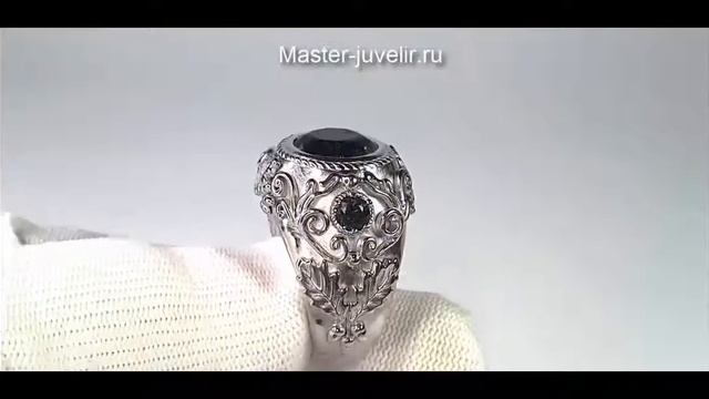 Серебряный эксклюзивный перстень печатка с топазами смотреть онлайн