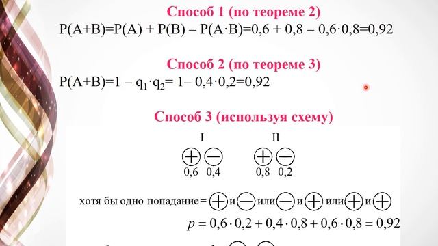 Математика II. Лекция 17. Аксиомы и теоремы теории вероятностей. Лектор Бредихина О. А. смотреть онлайн