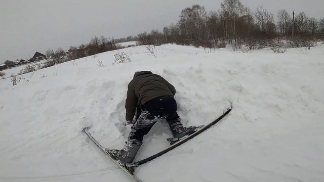 Мотолыжи на скутере. Зимние развлечения смотреть онлайн