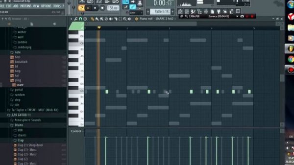 БИТ ИЗ ЗВУКОВ MINECRAFT + FREE DRUMKIT