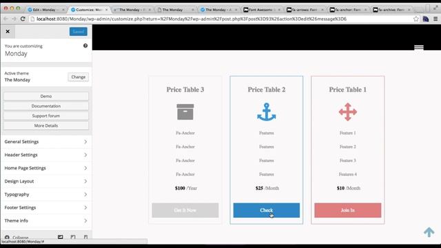 Responsive WordPress Theme Monday - How to Configure Price Table, Client and Blog Section | Tutoria смотреть онлайн