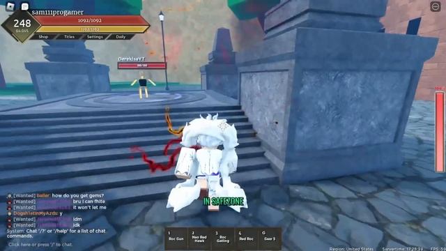 EVOLVING TS RUBBER INTO GEAR 5 RUBBER IN FRUIT BATTLEGROUNDS...(ROBLOX) смотреть онлайн