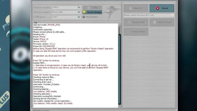 Unleashing the Power of Octoplus FRP Tool_ Bypassing MDM Lock on iPhone 15! 📲🔓 (720p60fps)