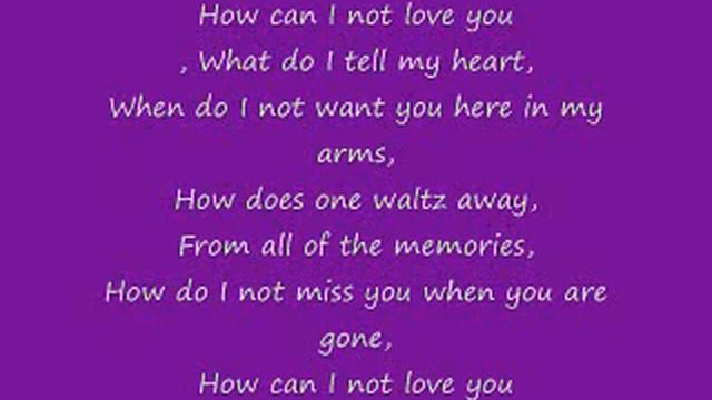 How Can I Not Love You смотреть онлайн