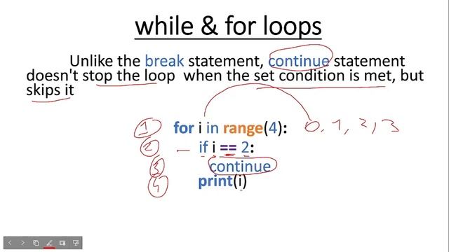 Continue statement | Python Functions & for loop | Python 2023 смотреть онлайн