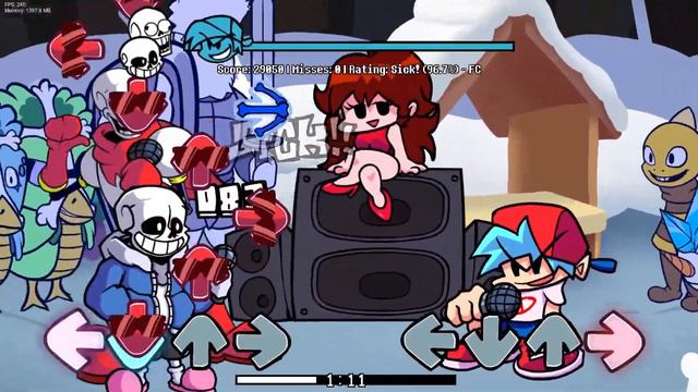 Papyrus Is In FridayNightFunkin...