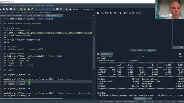 Python: linear models смотреть онлайн