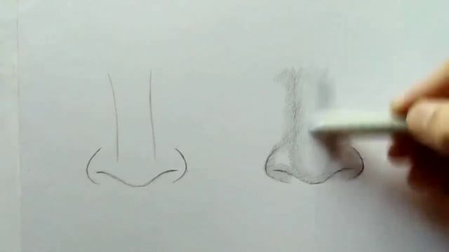 How to draw a hyper realistic nose?//Nose tutorial// смотреть онлайн