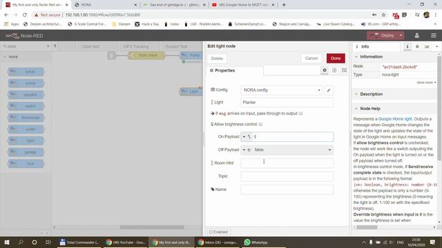 NORA - Node Red integration with Google Home смотреть онлайн