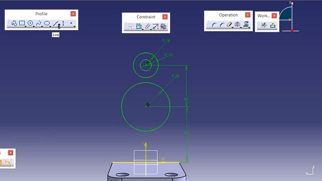 CATIA V5 Practice Design 1 for beginners | Catia Part modeling | Part Design | Engineer AutoCAD смотреть онлайн