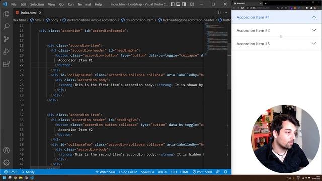 ? Cómo hacer un ACORDEÓN en Bootstrap 5 [collapse] смотреть онлайн