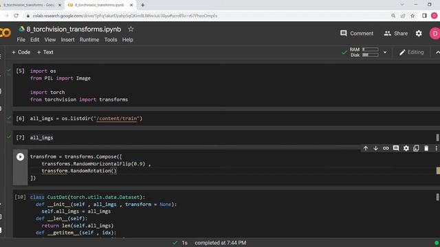8. Transforms in Torchvision PyTorch. смотреть онлайн